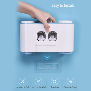 <span class=keywords><strong>2019</strong></span> Auto Ecoco apretando dispensador de pasta de dientes con 5 pcs cepillo de dientes titular para - Product Image 3