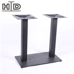 Patas Rectangulares Modernas para Mesa de Comedor, Venta Directa de Fábrica, <span class=keywords><strong>Muebles</strong></span> de Metal de Dos Tubos de Acero para Hotel, Sala de Estar, Gimnasio y Exteriores - Product Image 1
