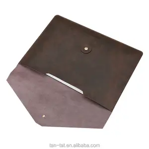 Handmade Genuine Leather File Folder Bag for Office Stuff