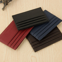 Dompet Kartu Kulit Asli Mini Grosir Bbu55013 untuk Wanita, Dompet Kartu Tipis untuk Pria