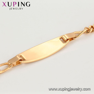 Bracciale 008 xuping campione gratuito bracciale a catena design semplice all'ingrosso per bambino - Product Image 4