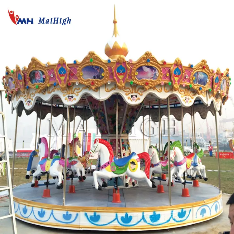 China fez alta qualidade 12 assentos carrossel merry-go-round no parque de diversões para venda