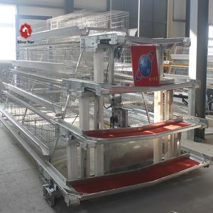 2022 vendite calde Nigeria allevamento di pollame zincato Q235 3 strati 120 uccelli batteria gabbia di pollo - Product Image 6