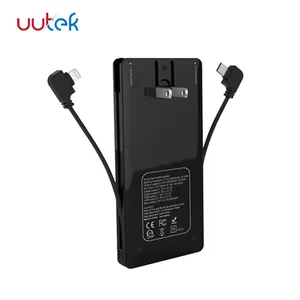 UUTEK RSQ8-B USA free shipping All in one Cords-free pocket power bank 5000mAh Amazon hot item