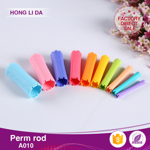 Honglida ลูกกลิ้งผมพลาสติกสีสันสดใสสำหรับผมยาว/สั้นม้วนผม10ขนาดใช้ในเชิงพาณิชย์ A010 - Product Image 5