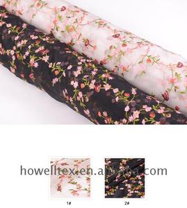 En stock : Tissu en organza de soie floral brodé Habotai HZZ, <span class=keywords><strong>vente</strong></span> chaude - Product Image 3
