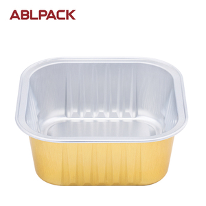 Cuadrados desechables envases de aluminio de alimentos <span class=keywords><strong>para</strong></span> <span class=keywords><strong>llevar</strong></span> contenedores de alimentos - Product Image 1