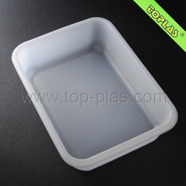 Большой прямоугольный пластиковый поднос для еды, одноразовый пластиковый поднос для замороженных продуктов