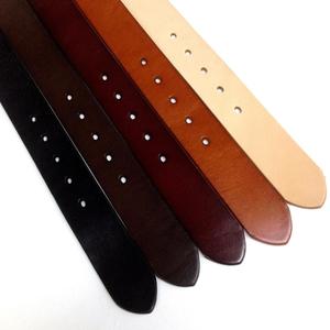 Ceinture en cuir pleine fleur de haute qualité, tannée végétale, pour jeans, avec logo personnalisé, boucle à cliquet, fabrication OEM, faible MOQ - Product Image 2