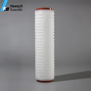 0,22 micras de 10 pulgadas Membrana de Nylon plisado cartucho de filtro elemento para electrónica pura de agua