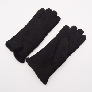 Gants en peau de mouton mérinos de qualité supérieure, personnalisés en gros, avec poignets en fourrure véritable, gants en <span class=keywords><strong>cuir</strong></span> d'hiver, gants en peau de mouton mérinos - Product Image 4
