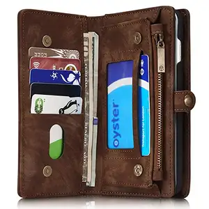 Leather Wallet Magnetic Phone Case Detachable Case with Card Holder Flip Cover for iPhone 7/7plus/8/8plus/XR/XS MAX/XS