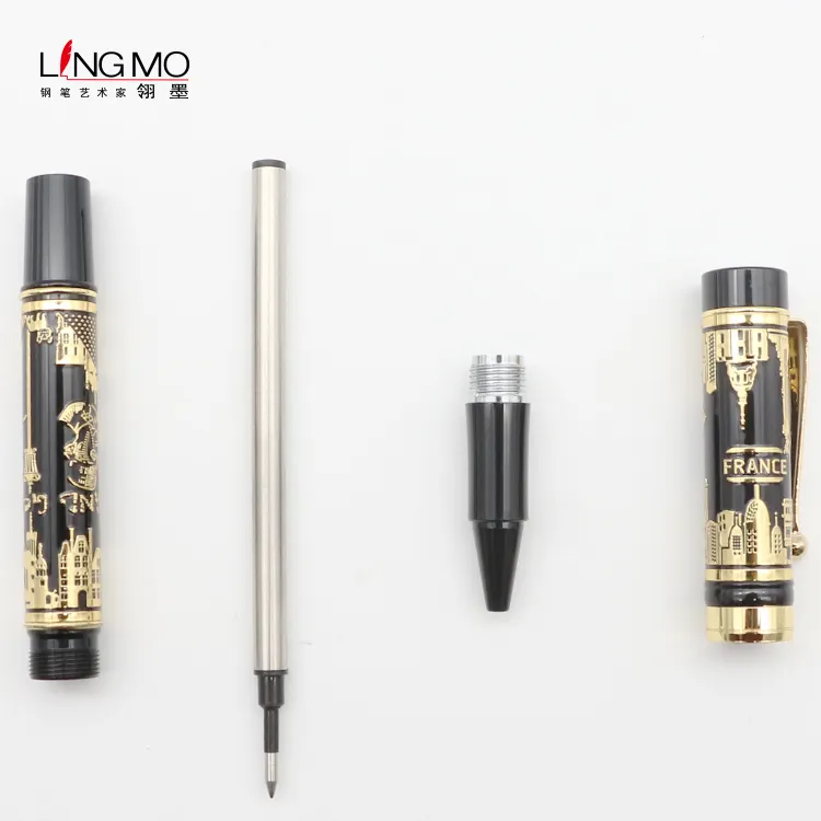 Lingmo-Bolígrafo de diseño de lujo, alta calidad, OEM, con logotipo personalizado