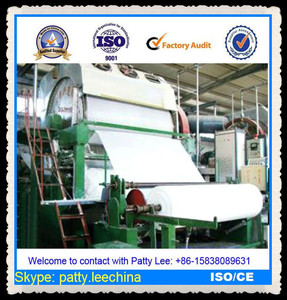 15-20 ton/days 1575mm width thermic paper making machine, raw product: the scraps paper, paperboard's past - Product Image 5
