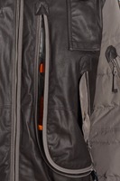 Veste bomber en cuir synthétique de haute qualité, imperméable, avec du duvet de canard et une capuche en fausse fourrure