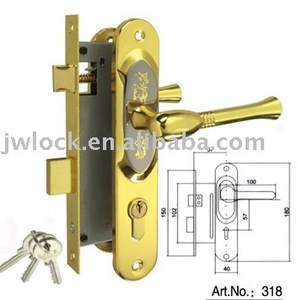 Sang Trọng An Toàn Đòn Bẩy Cửa Xử Lý Khóa Hộ Gia Đình Hiện Đại Cửa Khóa Thiết Lập Sản Xuất Của Của Nhãn Hiệu Nội Thất Chốt Với Lỗ Mộng Khóa Xử Lý - Product Image 3