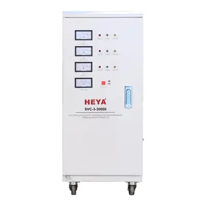 SVC 30KVA ثلاث مراحل مضاعفات AC منظم جهد كهربائي أوتوماتيكي المثبتات AVR