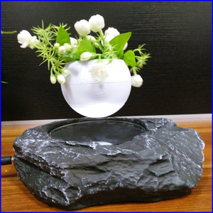 Levitando bonsai árbol de aire interior con plantas verdes - Product Image 2
