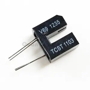 IC مستشعر بصري ترانزميسيف TCST1103 Phototransistor 3.1 مللي متر الناتج مشقوق وحدة ، 4-Lead صف مزدوج ديب المكونات الإلكترونية