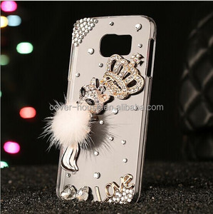 Commercio all'ingrosso di alibaba-Fatti A Mano di Lusso Corona Volpe Del Diamante di Bling di Caso Della Ragazza per <span class=keywords><strong>Samsung</strong></span> <span class=keywords><strong>Galaxy</strong></span> <span class=keywords><strong>s6</strong></span> - Product Image 2
