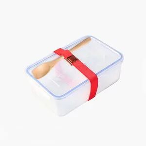 Fábrica personalizada Lunch Box apertar cinto apertado com suporte de mesa premium caixa cinta elástica