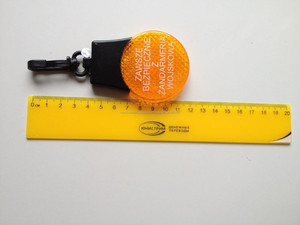 vendedora caliente del bulbo de plástico del bolso de escuela del intermitente led de seguridad reflector <span class=keywords><strong>con</strong></span> mosquetón - Product Image 4