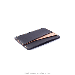 Super Slim ICED Wax Cow Leather <b>Business</b> <b>Card</b> Holder - Product Image 3