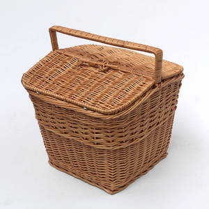 <span class=keywords><strong>Grande</strong></span> Cesto da Picnic Tradizionale Vuoto <span class=keywords><strong>in</strong></span> <span class=keywords><strong>Vimini</strong></span> Fatto a Mano - Product Image 2