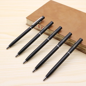 カスタムスリムホテルツイストボールペンプロモーションスポーツロゴペン1.0mm書き込み幅黒プラスチック格安ギフト - Product Image 2