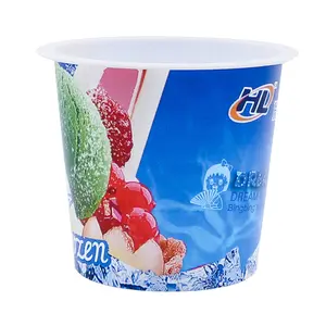 120ML Plastic Material Yogurt Cup Round Shape With IML Printing