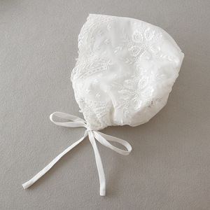 Tenue de baptême pour bébé fille, <span class=keywords><strong>robe</strong></span> blanche à manches courtes pour anniversaire - Product Image 4