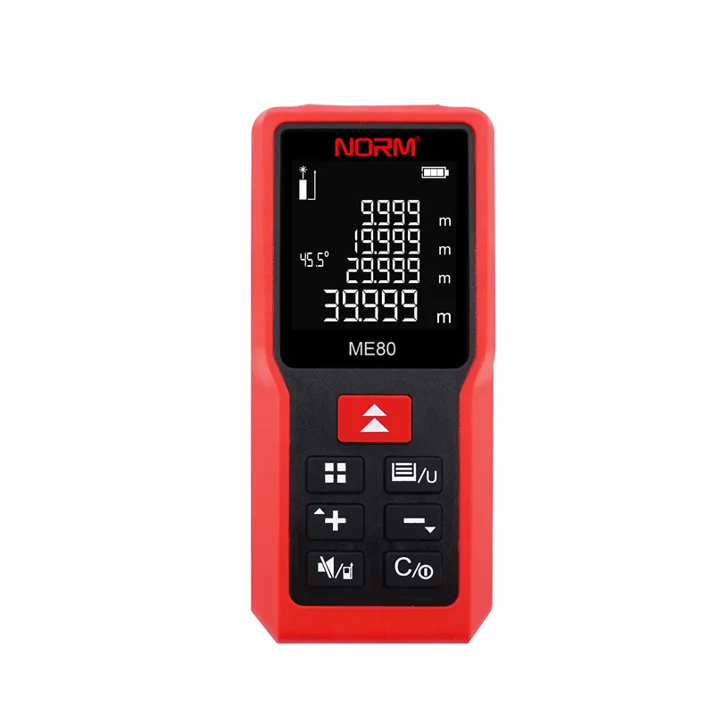 Norm 80m Hand-held Laser Tape Measure Distance Meter