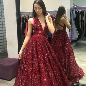 सूज़ौ चमक सभ्य सेक्विन लक्जरी शाम पोशाक - Product Image 2