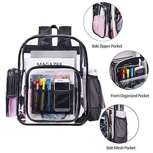 Rõ Ràng Ba Lô Nhiệm Vụ Nặng Nề Trong Suốt PVC Ba Lô Freeze-Proof Xem Thông Qua Bookbag Với Có Thể Điều Chỉnh Dây Đai Cho Công Việc - Product Image 4