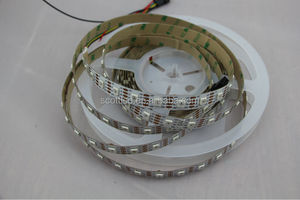 New APA102 <span class=keywords><strong>LED</strong></span> Pixel <span class=keywords><strong>Strip</strong></span>, 60LEDs/M Với 60Pcs <span class=keywords><strong>WS2801</strong></span> IC Tích Hợp Trong 5050 <span class=keywords><strong>SMD</strong></span> <span class=keywords><strong>RGB</strong></span> <span class=keywords><strong>LED</strong></span> Chip;DC5V Đầu Vào, Trắng PCB - Product Image 1