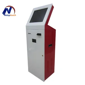 投币式触摸屏支付亭机，带票务打印机便捷自助设备