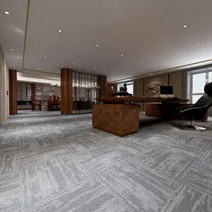 Commercial Cheap Stocks Nonwoven Bitumen Backing Office Nylon Carpet Tiles New Design Shanghai Hangju Gemini HLN series