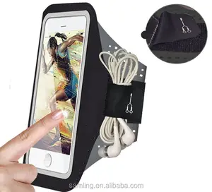 Personalizzato Assorbire Il Sudore Impermeabile Neoprene Fitness Fascia da Braccio In Esecuzione Smart Phone Holder per Iphone 7