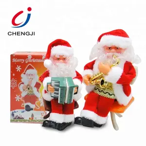 Chengji sıcak satış noel baba oyuncaklar elektrikli toptan noel süslemeleri