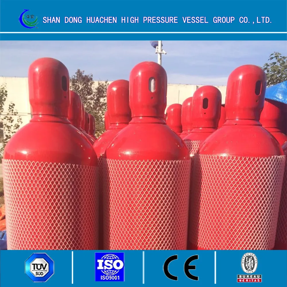 Shandong Huachen kapal tekanan Tinggi 40 Liter gas hidrogen cylinder dijual dengan harga yang lebih rendah