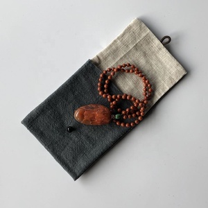 Pochette à bijoux, petit sac enveloppe, personnalisé en <span class=keywords><strong>lin</strong></span> pour bijoux - Product Image 5