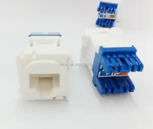 High quality Australia clipsal Cat6 network RJ45 8P8C dual IDC terminal Keystone Jack mech