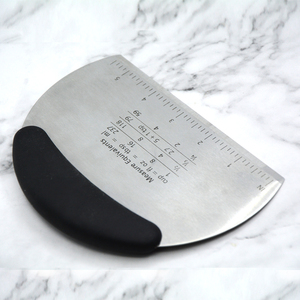 Outils de pâtisserie et de boulangerie en acier inoxydable multicolores, trancheuse à pain et à pâte, <span class=keywords><strong>hachoir</strong></span> à pâte et racloir de table avec poignée en TPR - Product Image 4