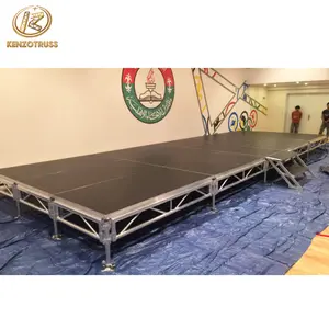 Aluminum Frame Plywood Stage Platform Portable Stage For Music Concert