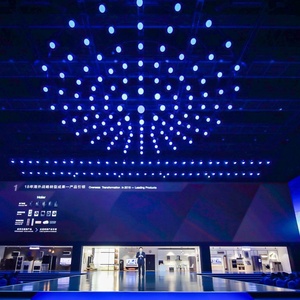 Lumière de scène professionnelle <span class=keywords><strong>DMX</strong></span> LED, 1 pièce, RGB coloré, boule relevable, Orbisfly, éclairage cinétique - Product Image 3