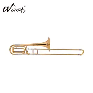 Musical Brasswind instrumento oro laca Alto Bb Trombón - Product Image 1