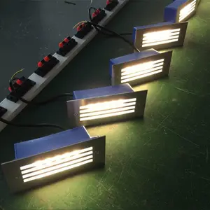 आउटडोर निविड़ अंधकार 1 W 3 W नेतृत्व में सीढ़ी प्रकाश recessed नेतृत्व में कदम प्रकाश