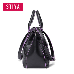 Custom logo no marca hecha a mano verdadero cuero genuino mujeres cuero Tote bolsos - Product Image 3