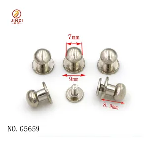 Mushroom Rivet Studs Screw Studs and Rivets For Leather / bag accessory/bag fitting