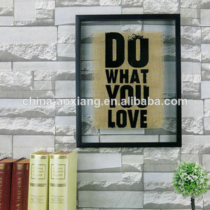 Lema marco ps- la pantalla de seda de vidrio para el museo de la clase o sala de decoración de la pared de material - Product Image 1